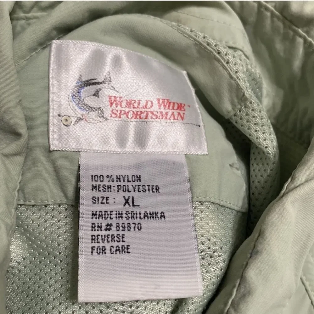 Bass Pro Worldwide Sportsman Long Sleeve Vented Button Down Shirt Men Size XL - Picture 3 of 9